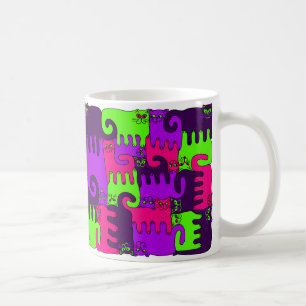 Puzzlespiel-Katzen-"Waldbeere 2" (NEU) Kaffeetasse