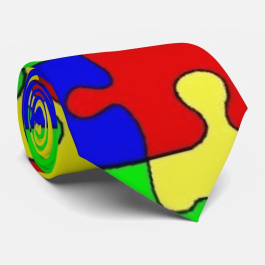 Puzzlespiel-Krawatte Krawatte (Gerollt)