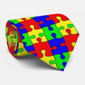 Puzzlespiel-Krawatte Krawatte (Gerollt)