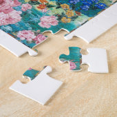 Puzzlespiel - Kunststeppdecke Frühling am Puzzle (Seite)