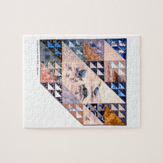 Puzzlespiel - Kunststeppdecke WachtelnCovey Puzzle (Horizontal)