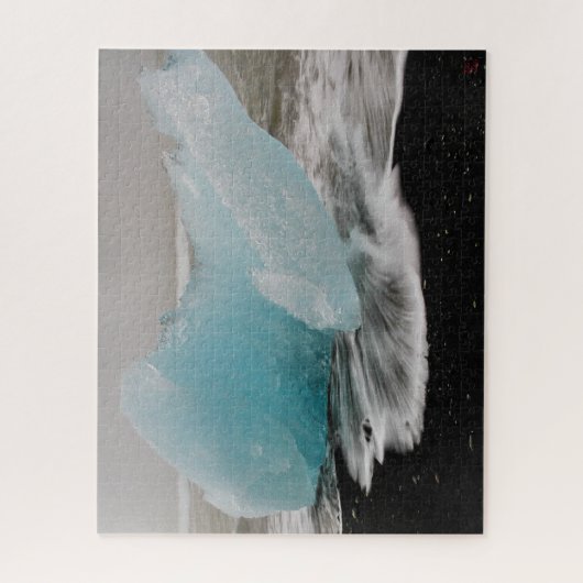 Puzzlespiel-Landschaft von Island - Eisberg Puzzle (Vertikal)