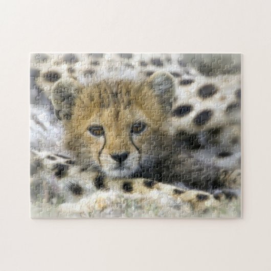 Puzzlespiel mit Geschenkboxen/Cheetah CUB Puzzle (Horizontal)