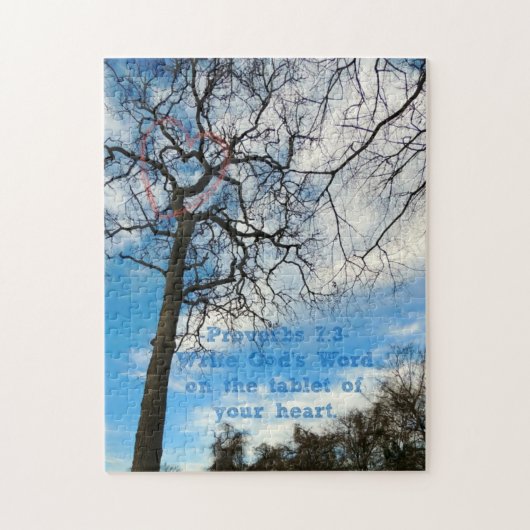 Puzzlespiel mit Schrift Puzzle (Vertikal)