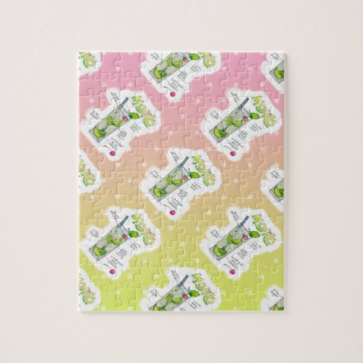 PUZZLESPIEL - MOJITO REZEPT-COCKTAIL-KUNST PUZZLE (Vertikal)