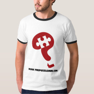 Puzzlespiel-Nabe gekipptes großes Logo-T-Shirt! T-Shirt