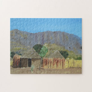 Puzzlespiel-nigerische Landschaft nahe Yola Puzzle