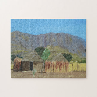 Puzzlespiel-nigerische Landschaft nahe Yola Puzzle