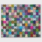 Puzzlespiel-Packpapier Geschenkpapier (Flach)