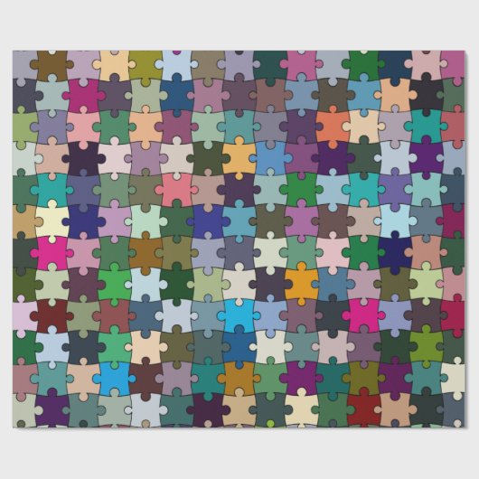 Puzzlespiel-Packpapier Geschenkpapier (Flach)