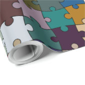 Puzzlespiel-Packpapier Geschenkpapier (Rolleneckpunkt)