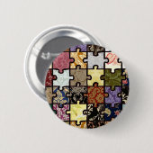 Puzzlespiel-Patchwork Button (Vorne & Hinten)