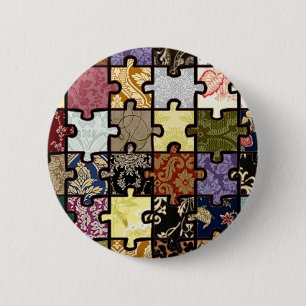 Puzzlespiel-Patchwork Button