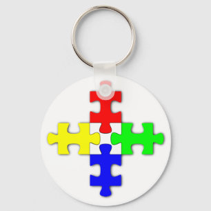 Puzzlespiel-Schlüsselanhänger Schlüsselanhänger