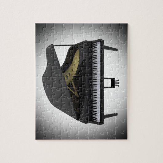 Puzzlespiel: Schwarzer Flügel Puzzle (Vertikal)