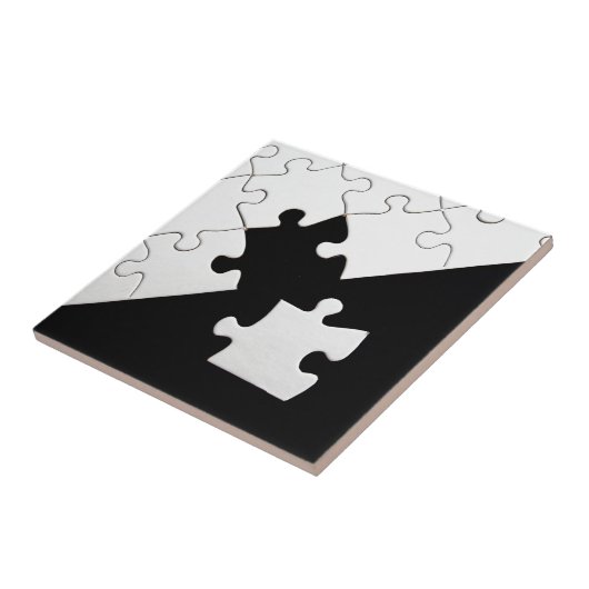 Puzzlespiel-Stück Fliese (Seite)