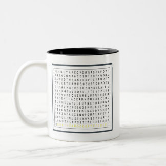 Puzzlespiel-Tasse Zweifarbige Tasse