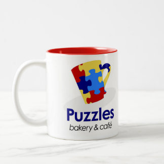 Puzzlespiel-Tasse Zweifarbige Tasse