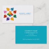 Puzzlespiel-Team-Visitenkarte Visitenkarte (Vorne/Hinten)