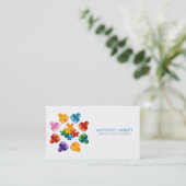 Puzzlespiel-Team-Visitenkarte Visitenkarte (Stehend Vorderseite)