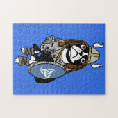 Puzzlespiel Vikings Boston Terrier Puzzle (Horizontal)