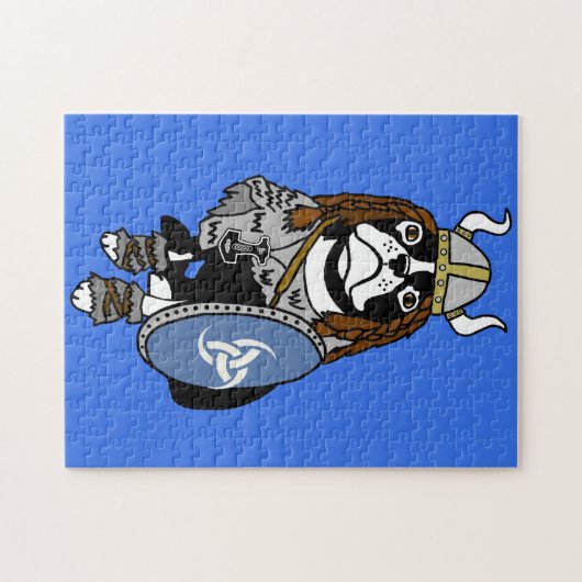 Puzzlespiel Vikings Boston Terrier Puzzle (Horizontal)