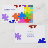 Puzzlespiel Visitenkarte (Vorne/Hinten)