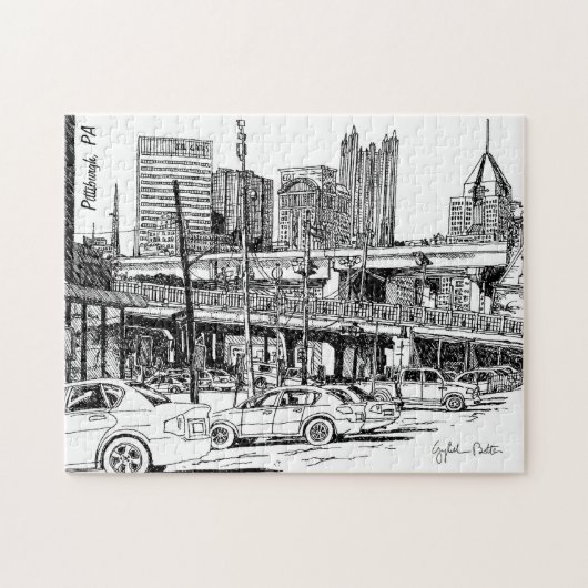 Puzzlespiel von Pittsburgh Puzzle (Horizontal)