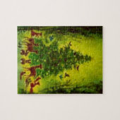 Puzzlespiel, WeihnachtsAnsammlung um einen Baum Puzzle (Horizontal)