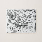 PUZZLESPIELE FÄRBEN Sie - eine SCHALE VOLL VON Puzzle (Horizontal)