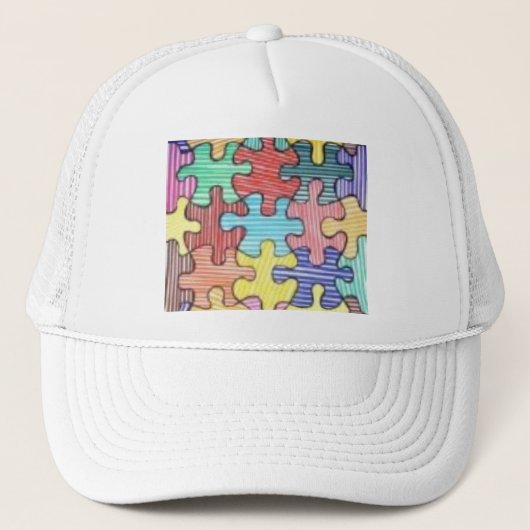 Puzzlespielhut Truckerkappe (Vorderseite)