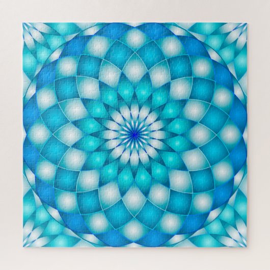 Puzzlespielmandala-abstrakte Lotos-Blume Puzzle (Vertikal)