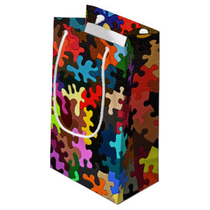 Puzzlestücke Kleine Geschenktüte