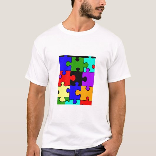 Puzzlestückerwachsen-T - Shirt des Autismus (Vorderseite)