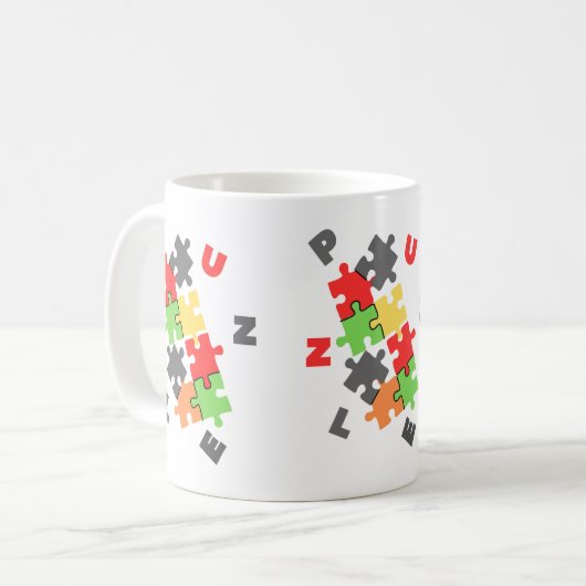 Puzzletasse Kaffeetasse (Vorderseite Links)