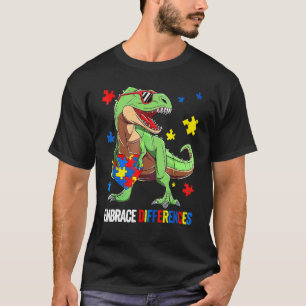 Puzzleteil Autismus T Rex Dinosaurier Umarme Ander T-Shirt