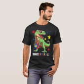 Puzzleteil Autismus T Rex Dinosaurier Umarme Ander T-Shirt (Vorne ganz)