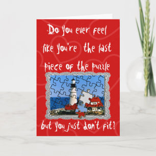 Puzzleteil Feiertagskarte