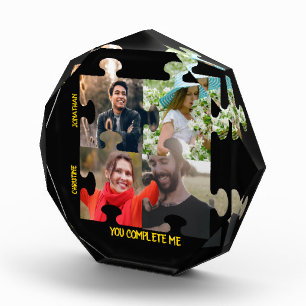 Puzzleteil-Foto Sie ergänzen mich. Fotoblock