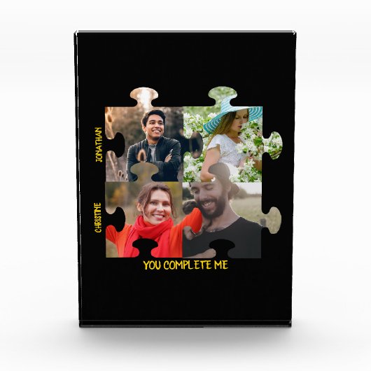 Puzzleteil-Foto Sie ergänzen mich. Fotoblock (Vorderseite)