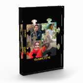 Puzzleteil-Foto Sie ergänzen mich. Fotoblock (Links)