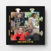 Puzzleteil-Foto Sie ergänzen mich. Fotoplatte (Vorderseite)
