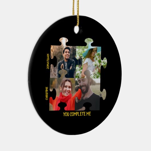 Puzzleteil-Foto Sie ergänzen mich. Keramik Ornament (Rechts)