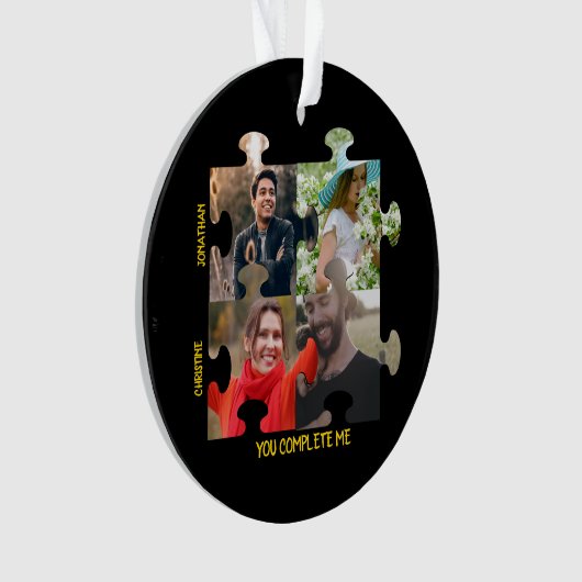 Puzzleteil-Foto Sie ergänzen mich. Ornament (Vorderseite)