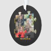 Puzzleteil-Foto Sie ergänzen mich. Ornament (Vorderseite)