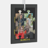 Puzzleteil-Foto Sie ergänzen mich. Ornament Aus Glas (Vorderseite Rechts)