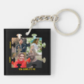 Puzzleteil-Foto Sie ergänzen mich. Schlüsselanhänger (Rückseite)