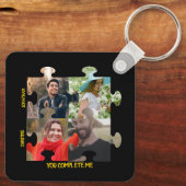 Puzzleteil-Foto Sie ergänzen mich. Schlüsselanhänger (Rückseite)