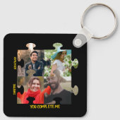 Puzzleteil-Foto Sie ergänzen mich. Schlüsselanhänger (Rückseite)