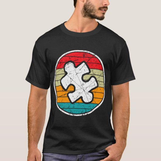 Puzzleteil für Autismus - Abschlag für Neurovielfa T-Shirt (Vorderseite)